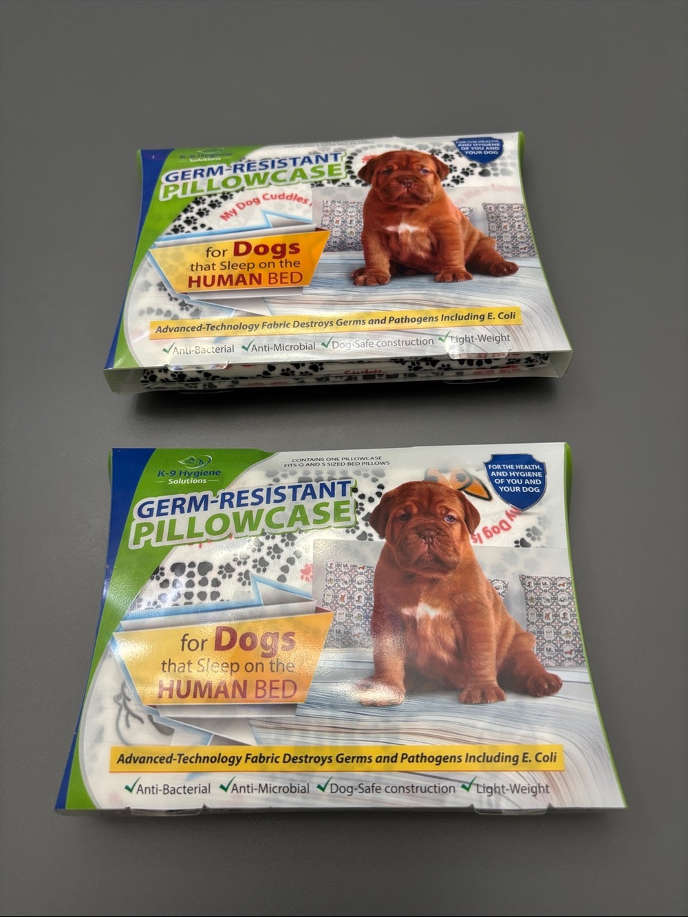 Germ Resistant Pillowcase for pillows shared with dogs antibacterial 20”x30” - 2